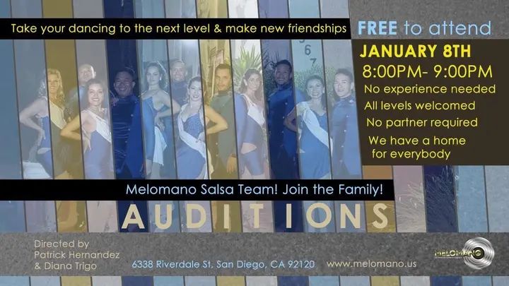 Come join the Melómano Dance Family!! When you join our Dance family you: • Make friends that last a lifetime! • Be a part of team outings and fun get-togethers! • Learn in a