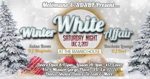 RSVP for our next event at the Mambo House!! It's the Melómano Winter White Affair- Debut Night!!! All new routines debuting in one night!! Going down Saturday, December 2nd!!