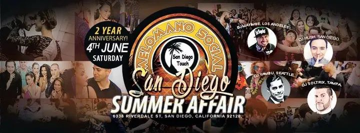 Celebrating Melómano Entertainment & Dance 2 Year Anniversary!!! Salsa Room with Dj Mayimbe, LA & Dj Yambu, Seattle for The Melómano Social and Bachata Room for The San Diego