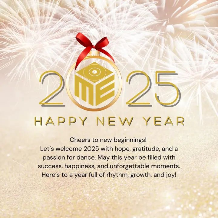 Happy New Year from all of us at Melómano! 🎇🎆 Let’s kick off 2025 with joy, gratitude, and a love for dance. May this year bring you success, happiness, and plenty of unforg