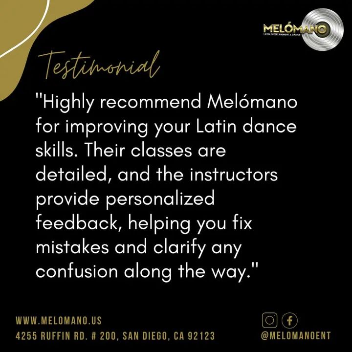 🌟Testimonial Tuesday! Our Melómano students inspire us every day! 🙏🏻 Your growth, passion, and progress mean everything to us. We love seeing dance transform your lives an