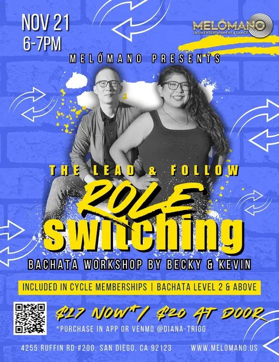 Looking forward to this one! 💪🏼 Today at 6pm! This one is included for all cycle members with access to bachata level 2 🙌🏼🙌🏼🙌🏼 it’s going to be a super fun workshop by
