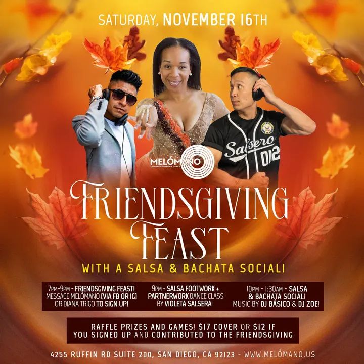 🦃🍁🍂 Sign ups are now open for The Melómano Friendsgiving ♥️ going down this Saturday at 7pm 🎉 Please text Diana (310-600-2446) with your name and what you’d like to bring