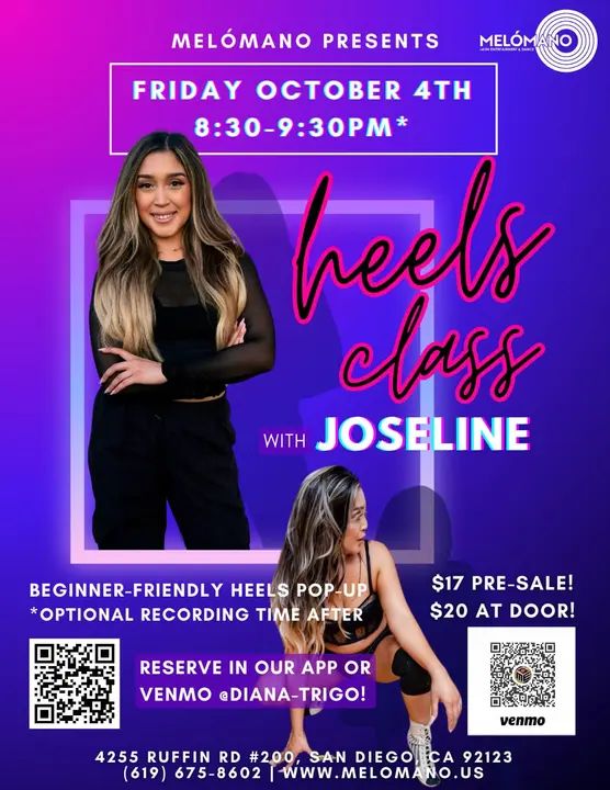 Tonight we’re getting those sexy Friday night vibes! Venmo @Diana-Trigo to save your spot for only $17! It’s $20 at the door! We will have some bubbly for you and you’ll get a