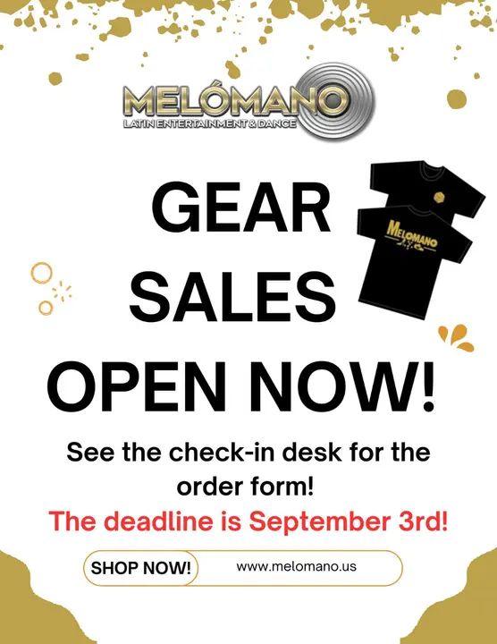 Get your Melómano Gear! 🙌🏼Text 619-675-8602 to place your orders! 😍💯 #MelomanoEnt #Gear 🚨 Order deadline 9/3! 🚨