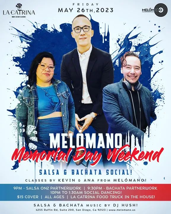 Tonight! We kick off the holiday weekend 🙌🏼 9pm classes by @zing.kevin and @panquecita90 🔥 Then social dancing till 1:30am with @dj.hush and Ofcourse the TACO TRUCK will be