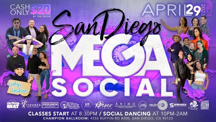 New flyer! Who dis?!! 👀👀👀 Save that date San Diego! April 29th!!! #SDMegaSocial