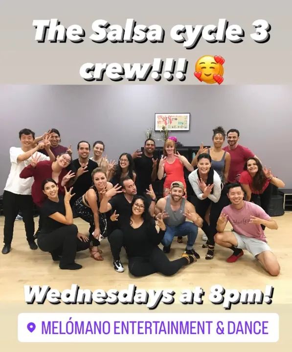 Salsa Cycle 3! 🔥 Wednesdays at 8pm! Book in our app! Take your salsa to the next level!! 💪🏼 💃🏽 🕺🏼App Download link ⤵️ https://melomano.us/download-app/ #MelomanoEnt #Sa