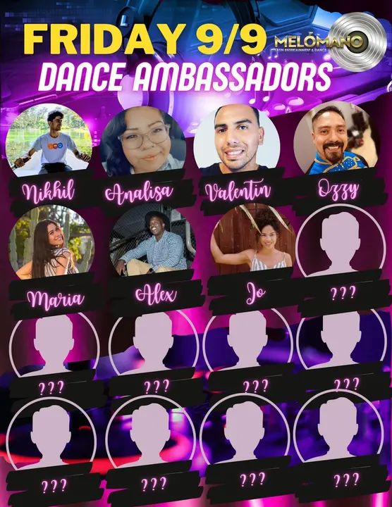 Meet our next set of dance ambassadors!! 🥰Welcome Ozzy, Maria, Alex and Jo! 🤗 You are sure to have a blast dancing with these super nice & fun dancers! 💃🏽🕺🏼 More amb