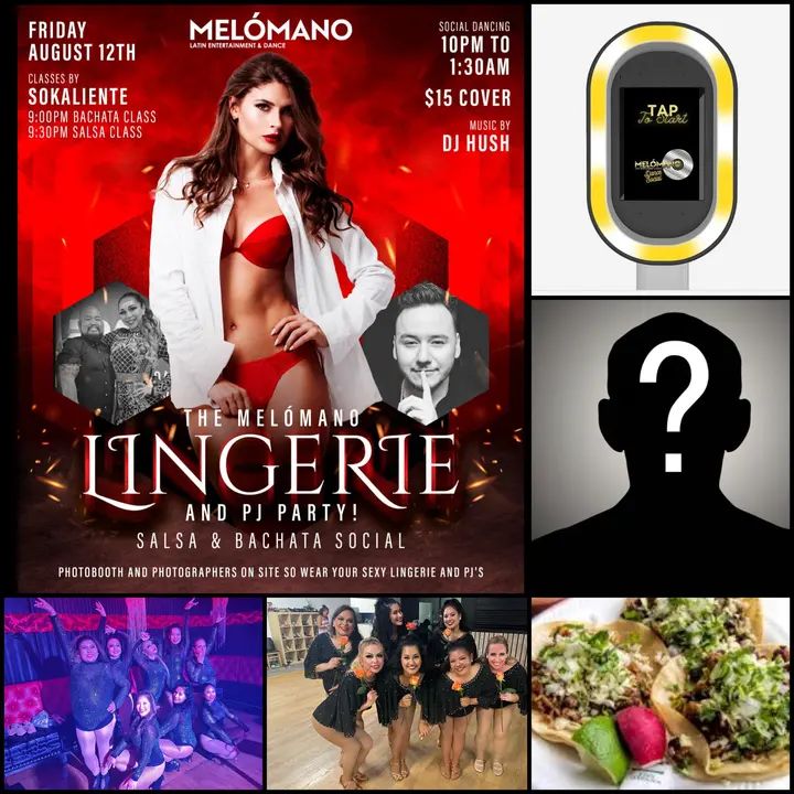 THE WAIT IS OVER!! 🎉TONIGHT the move is the Melómano Lingerie 🫦🩱& PJ 🩳🤫Party! New and improved with a 🌮TACO VENDOR 🌮and a very very very special surprise guest! Don’t m