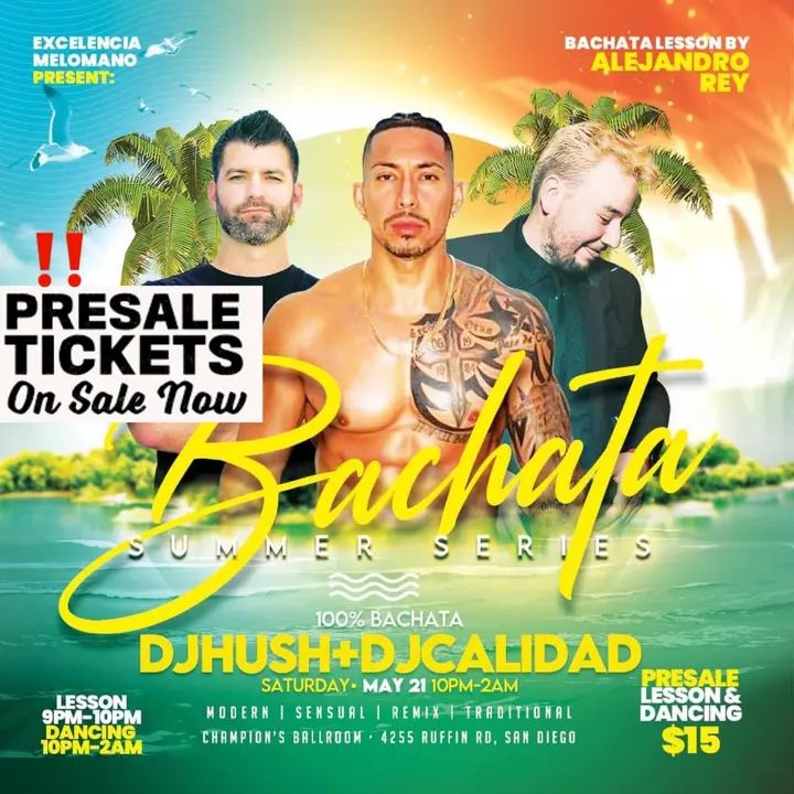 🚨 LAST CALL for them PRE-SALE Tickets!!! ‼️ Save some money and buy them now!! 🥳💃🏽🕺🏼 PRESALE Tickets only $15 for dancing till 2am! ⤵️ https://www.excelenciadance.com/