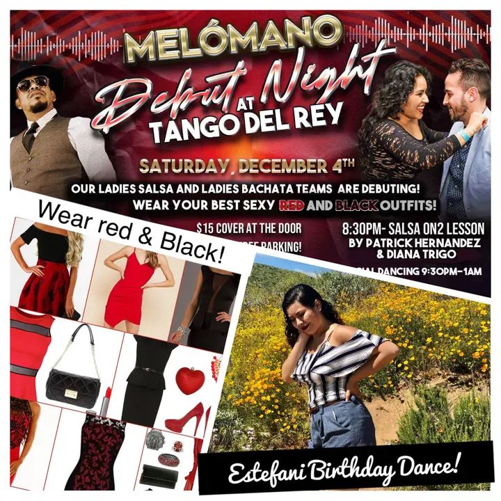 The Melómano Salsa & Bachata Debut Night at Tango Del Rey is here! It's going down Saturday, December 4th! 🎉 Our Ladies Salsa and Ladies Bachata Teams have been working hard