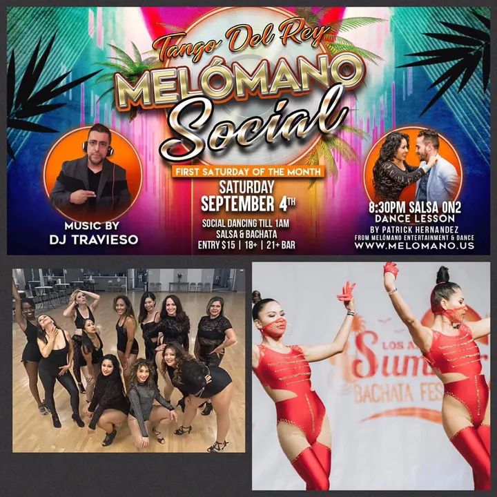 Tonight at Tango Del Rey it’s Melomano Night! 🎉 performance by 619 Dancers and Melomano ladies bachata!! 🥳 🗓 Saturday, September 4th! $15 Cover at the door! ⏰ 8:30PM-