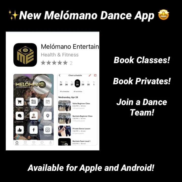The NEW Melomano Dance App is a HIT! 🎉 We launched it less than a month ago and we already have 200 happy users!! 🤗 Thank you to everyone for your support! 🙏🏼♥️ Search M