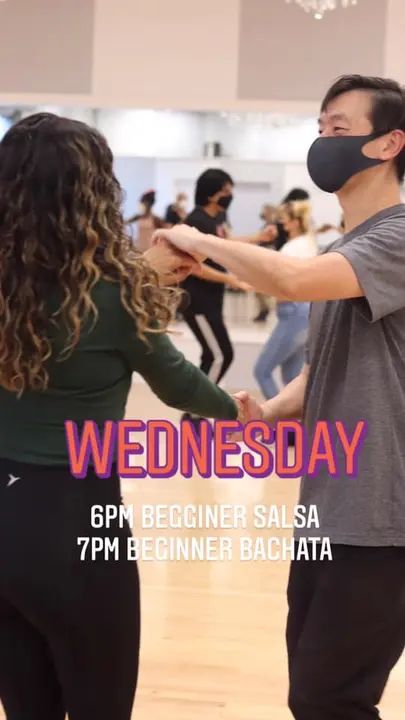 ‼️ Here’s what we got for TONIGHT 🕺🏼💃🏽 Wednesday: 6pm Beginner Salsa 7pm Beginner Bachata ✅ Sign up at www.melomano.us Click on store and scroll to the class 🚨 if y