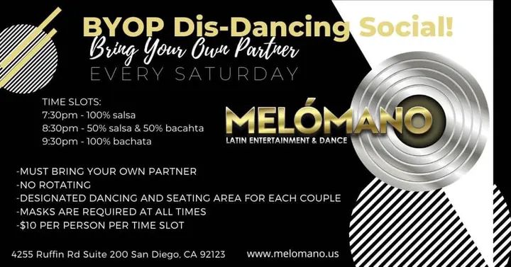 This Saturday we dance!!! 💃This is not your typical social! We have implemented several safety guidelines for partner dancing 🥳 ⚠️ Safety Guidelines ⚠️ ✅ Bring your own