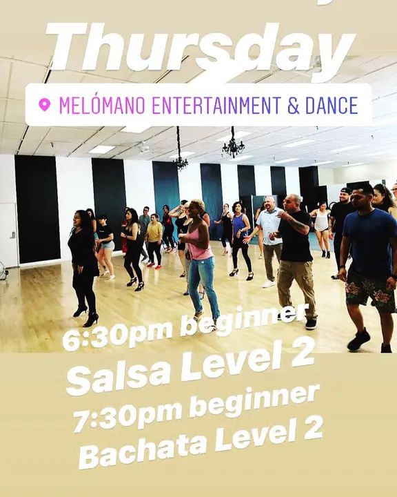 Thursday Clases at Melómano 🔥 6:30pm Beginner Salsa Level 2 7:30pm Begginer Bachata Level 2 #MelomanoEnt