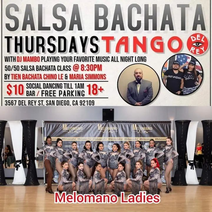 Ladies Touch performing tonight at @tangodelrey! Come cheer us on! Don’t forget we’re having our FREE ladies bachata team tryouts THIS SATURDAY at 11am to Noon! Everyone make