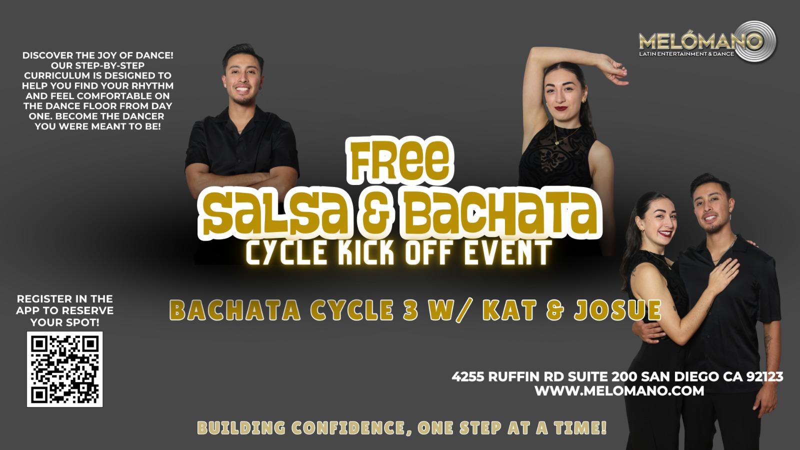 FREE Melómano Bachata Cycle 3 Kick Off! 11/02 event