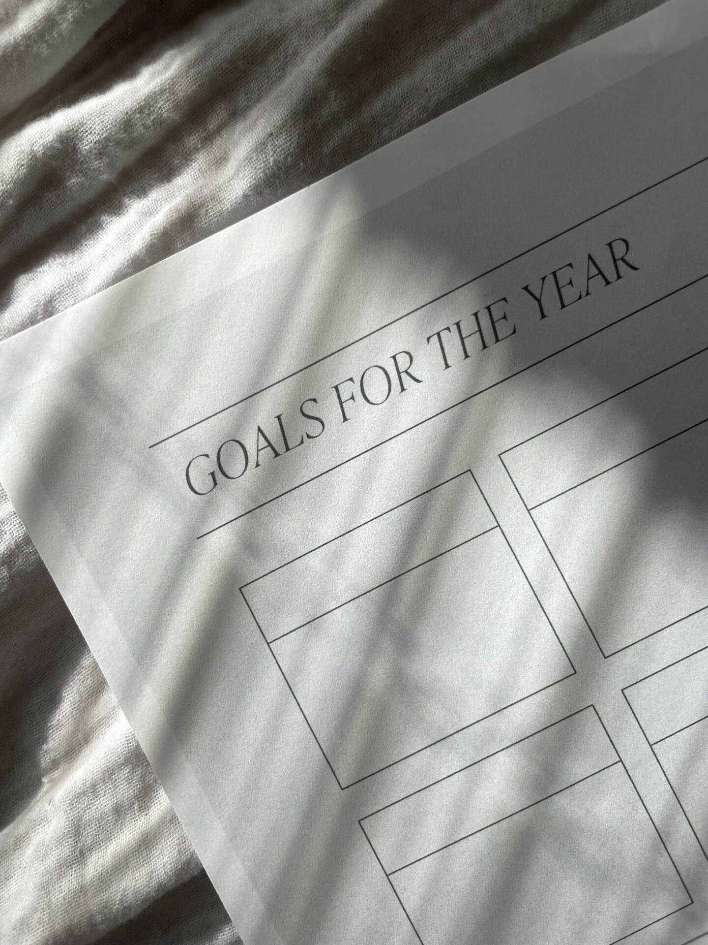 Goal-setting sheet for dancers at a Salsa and Bachata studio, highlighting personal dance achievements for the year.