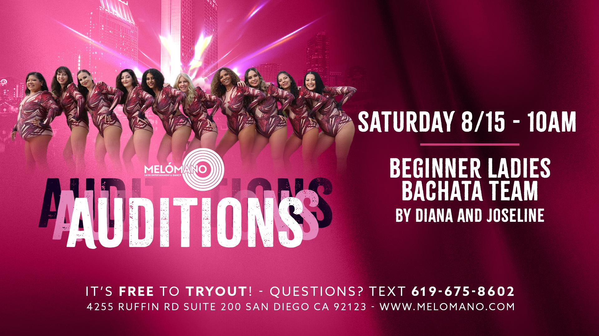 FREE Melómano Beginner Ladies Bachata Team Tryout! 8/15 event