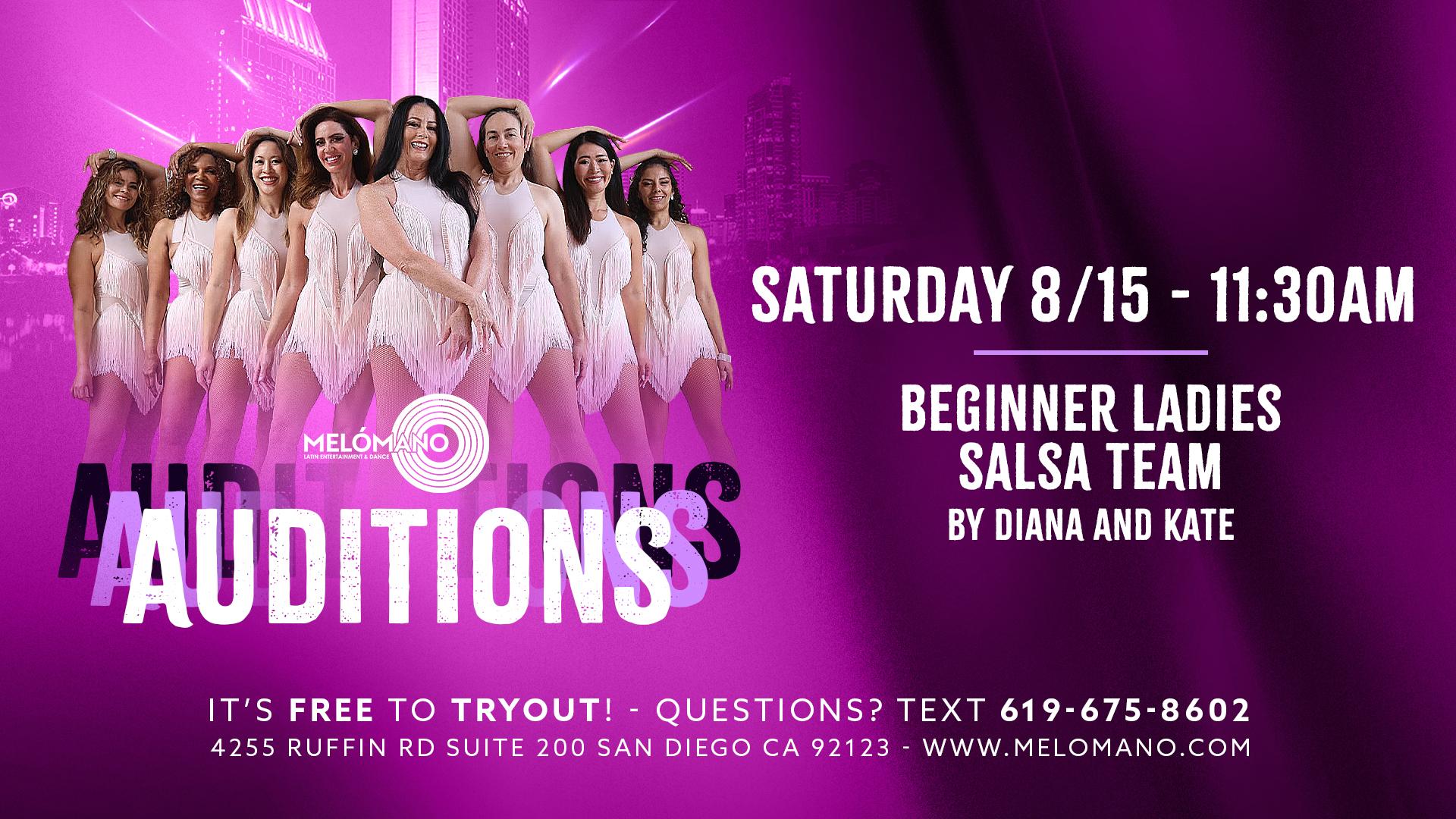 FREE Melómano Beginner Ladies Salsa Team Tryout! 8/15 event