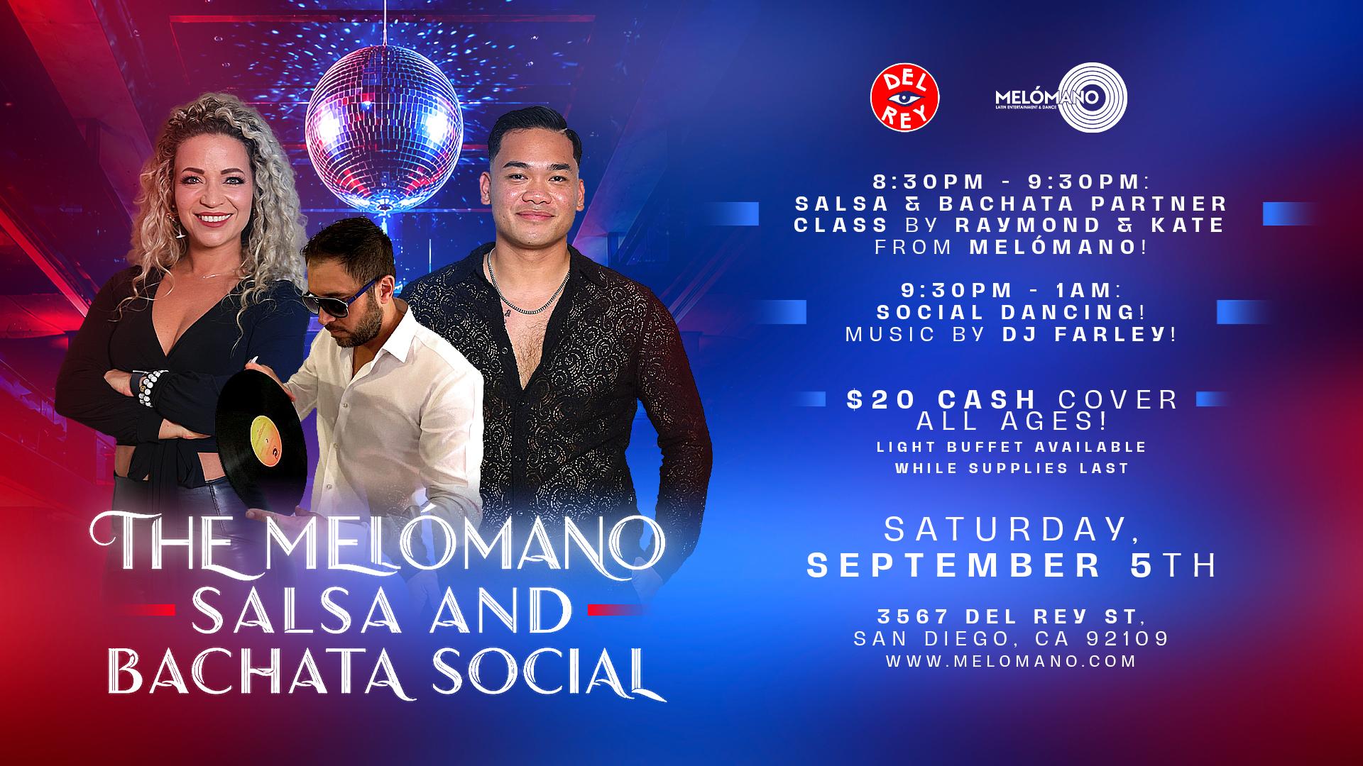 PAY AT THE DOOR | Melómano Salsa & Bachata Social! 9/5 at Tango Del Rey! event