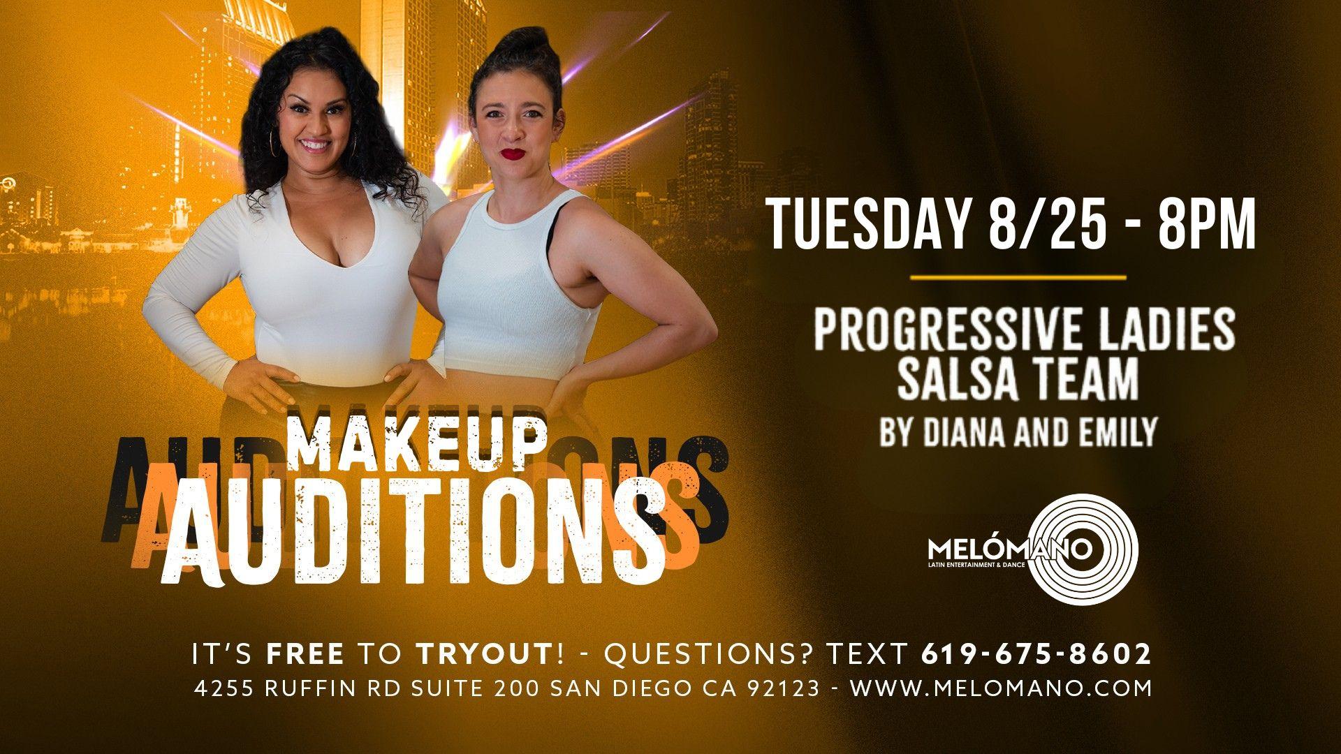 FREE NEW Melómano Progressive Salsa Ladies Team Tryout! 8/25 (MAKEUP) event