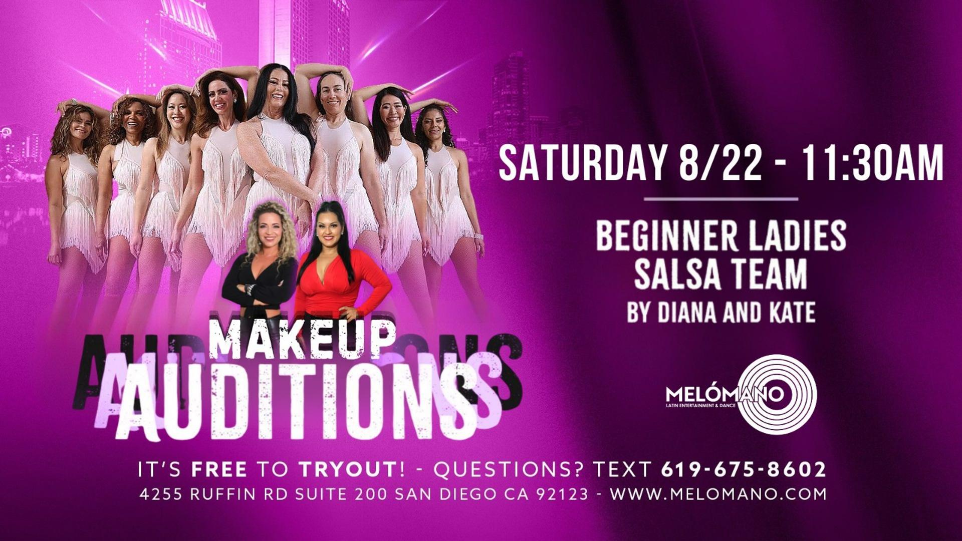 FREE Melómano Beginner Ladies Salsa Team Tryout! 8/22 (MAKEUP) event