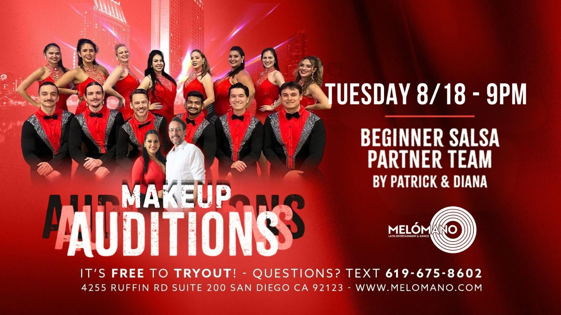 FREE Melómano Beginner Salsa Partner Team Tryout! 8/18 (MAKEUP) event
