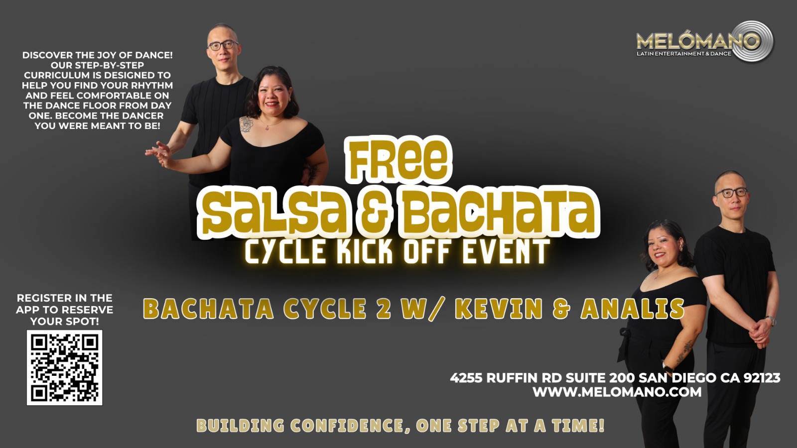 FREE Melómano Bachata Cycle 2 Kick Off! 09/09 event